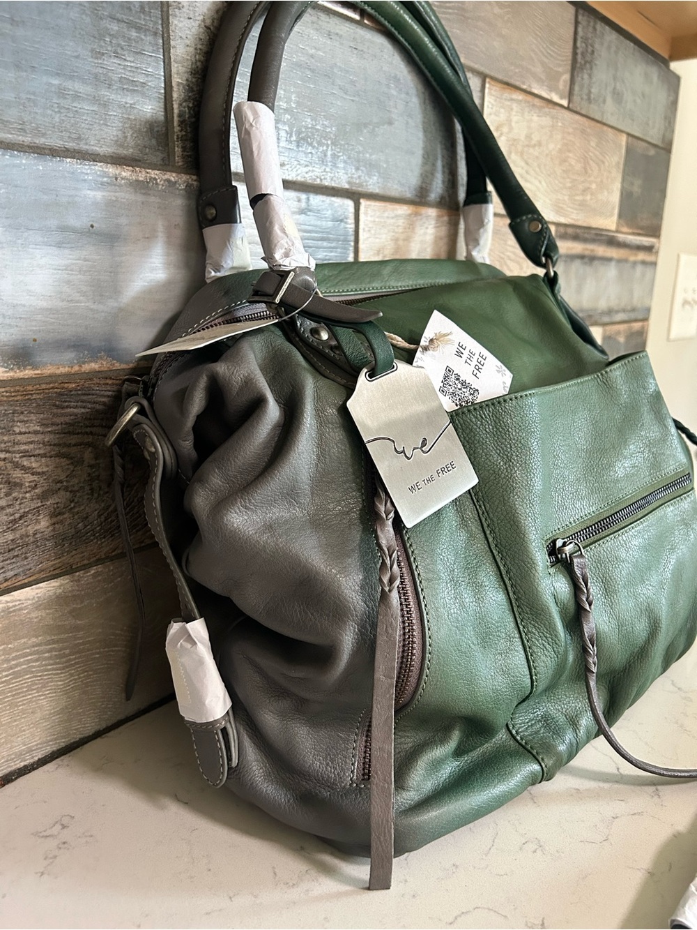 ❌SOLD❌ NWT We The Free Ombre Emerson Tote w/ Micro Emerson, Charms, Scarves - Picture 12 of 16